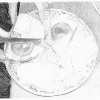 Cycle ,,Dinner’, drawing, 21_15 cm