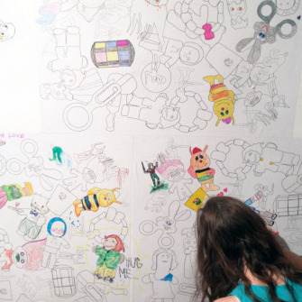 'True Toy Story' exhibition ( 'Coloring sheet'), Wozownia Art Gallery, 2023